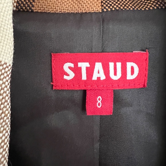 Staud | Pepper Coat in Dark Plaid - Picture 4 of 5